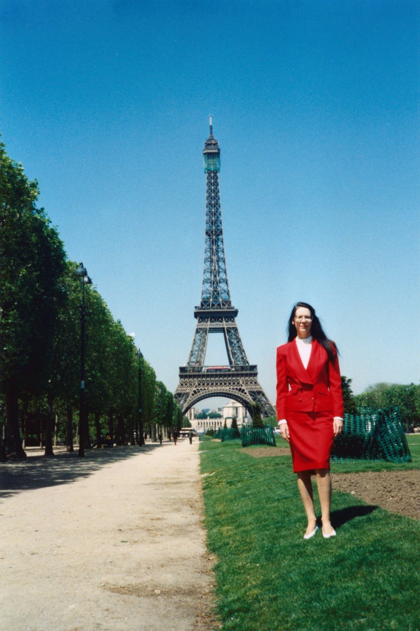 M and Ed Momjian work trip to Europe Sept 1992 Paris